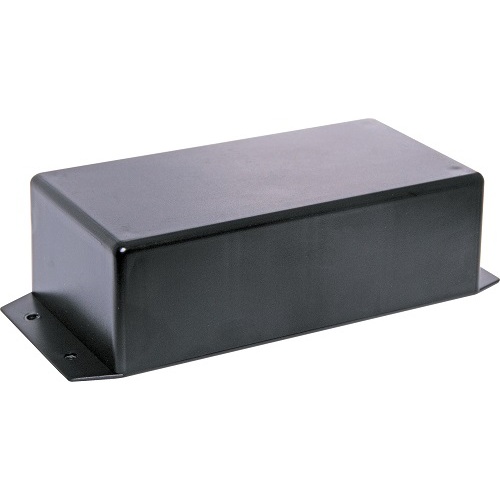 UB3 (130Lx67Wx43Hmm) Black ABS Flanged Jiffy Box