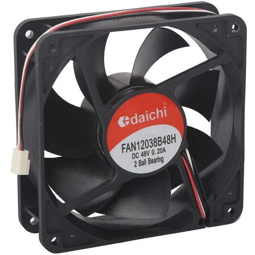 120mm 48V DC 3 Wire Ball Bearing Cooling Fan - 7.6W