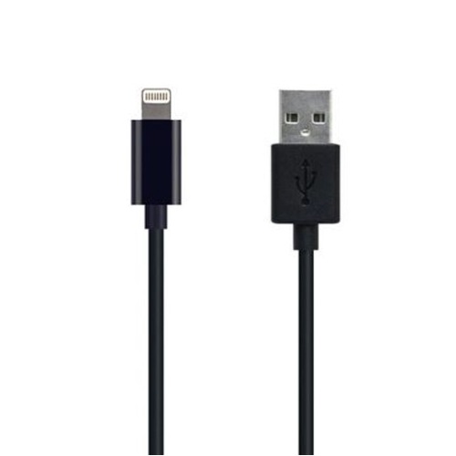 MFi Licensed Apple Lightning USB Cable - Black 3 metres