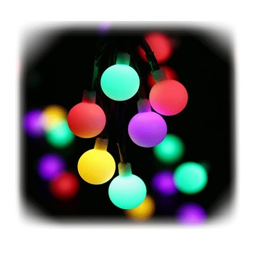Multi-colour 50 x LED Globe String Lights