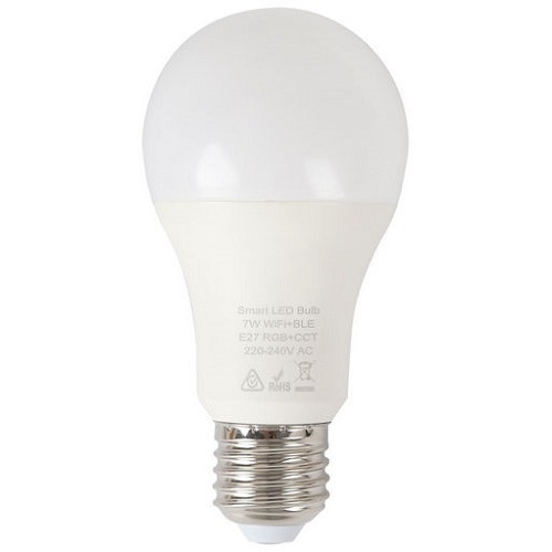 7W RGB LED Dimmable Smart Wifi Light Bulb - Edison Screw E27