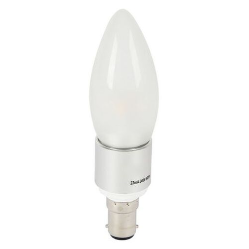 4W Natural White LED Candle Light Bulb - B15 Bayonnet Type