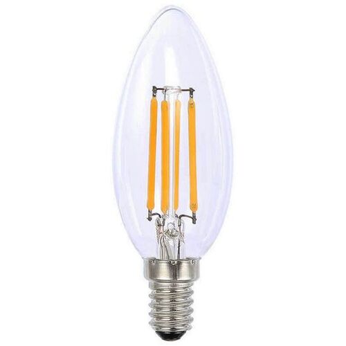 4W Warm White LED Filament Candle Light Bulb - E14 Base