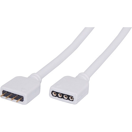 4-Pin Male to 4-Pin Female Socket RGB Strip Light Connector Cable