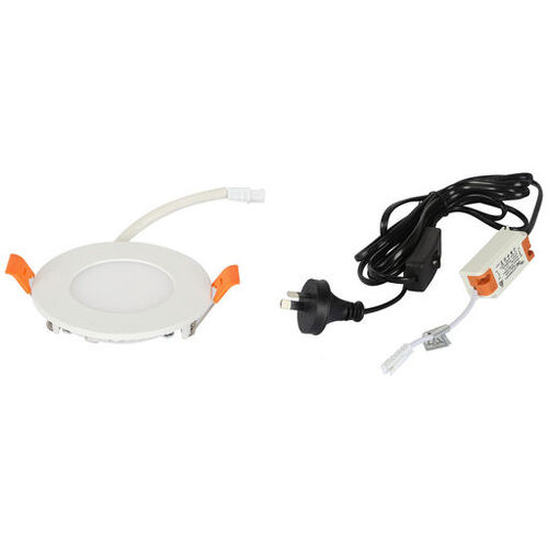 3W Warm White Slim LED Down Light w/ Inline Switch
