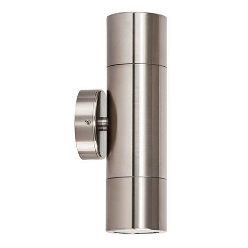 Dual External GU10 Downlight Casing Pillar Light - Chrome