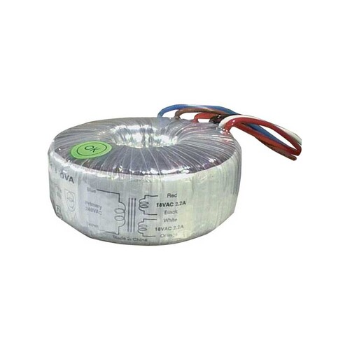 9 + 9V 80VA Toroidal Transformer