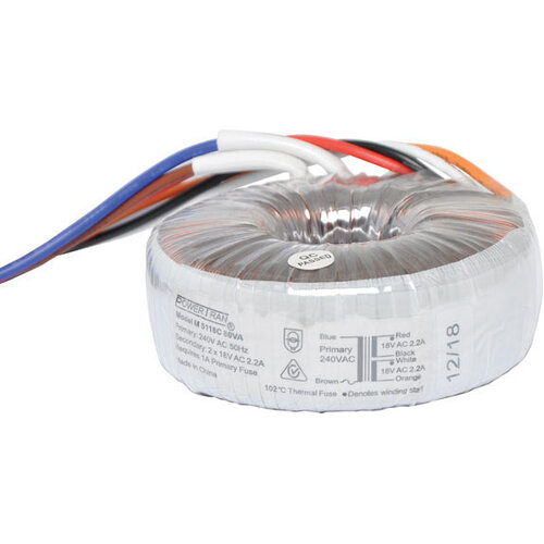 18 + 18 80VA Toroidal Transformer