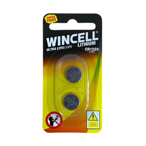CR1220 3V Lithium Button Cell Battery - 2 Pack