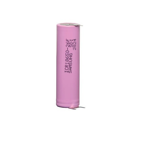 18650 Samsung 2600mAh Li-ion Rechargeable Battery with PCB Mount