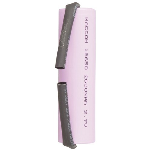 18650 2600mAh Li-ion Rechargeable Battery with Solder Tag
