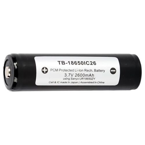 18650 2600mAh Li-ion Rechargeable Battery with PCM
