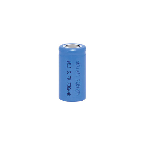 16340 RCR123A 3.7V 700mAh Li-Ion Rechargeable Battery