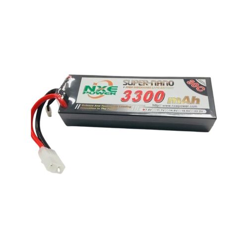 7.4V 3300mAh LiPo 2S Battery Pack with Tamiya Connector