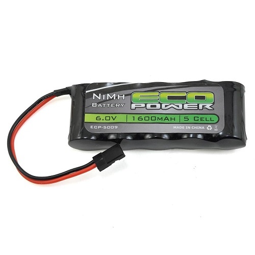 6V 1600mAh Ni-Mh Battery Stick Receiver Pack with Rx Connector