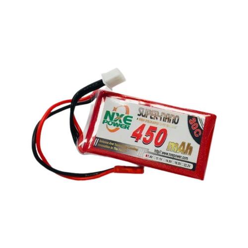 7.4V 450mAh LiPo 2S Battery Pack with JST Connector