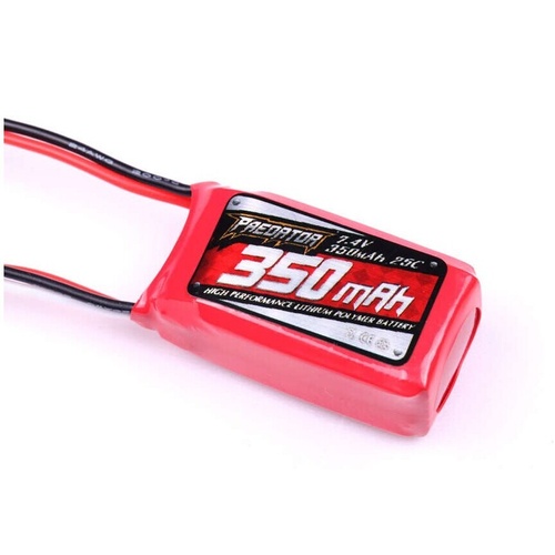 Rechargeable Li-Po Battery 7.4V 350mAh with JST Plug