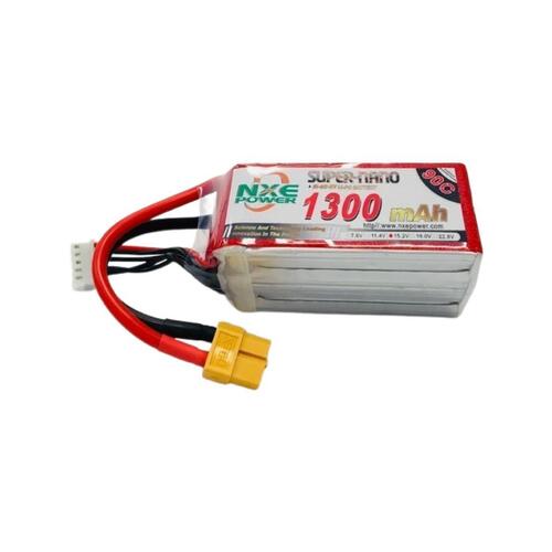 15.2V HV 1300mAh LiPo 4S Battery Pack with XT60 Connector