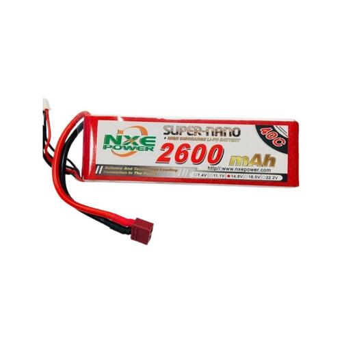 14.8V 2600mAh LiPo 4S Battery Pack with Deans Connector