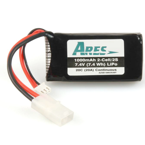 7.4V 1000mAh Li-Po Rechargeable Battery with Tamiya Connector