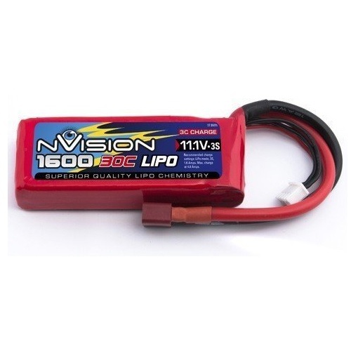 11.1V 1600mAh 3S 30C LiPo Battery Pack with Deans Connector
