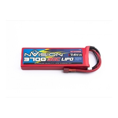 7.4V 3700mAh 30C LiPo 2S Battery Pack with Deans Connector