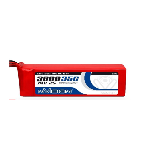 7.4V 3800mAh 35C LiPo 2S Battery Pack with Deans Connector