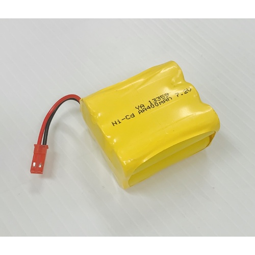 7.2V 400mAh Compact Ni-Cad Battery Pack with JST Connector
