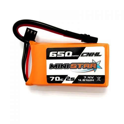 7.4V 650mAh 2S 70C LiPo Battery Pack with XT30U Connector