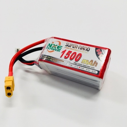 14.8V 1500mAh LiPo 4S Battery Pack with XT60 Connector