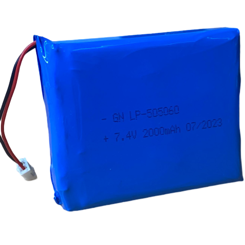 7.4V 2000mAh Lithium Rechargeable Battery Pack with 2 Pin Molex Connector
