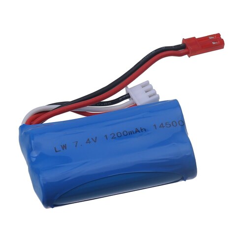 7.4V 1200mAh 14500 Li-ion Rechargeable Battery w/ JST Connector