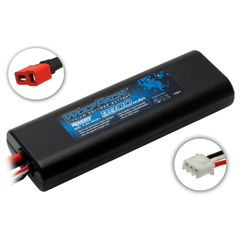 7.4V 3300mAh LiPo Battery Pack with Deans Connector - Wolfpack
