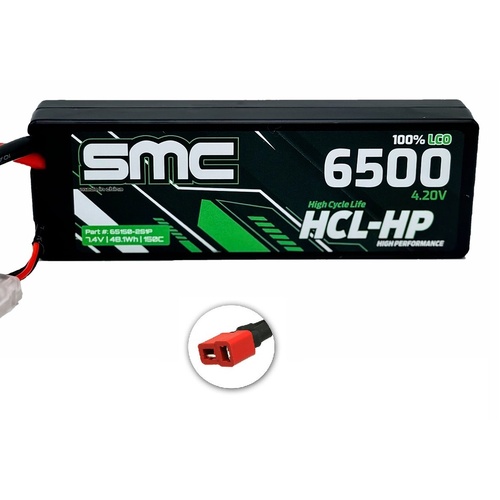 7.4V 6500mAh 2S 150C Li-Po Battery with Deans Plug