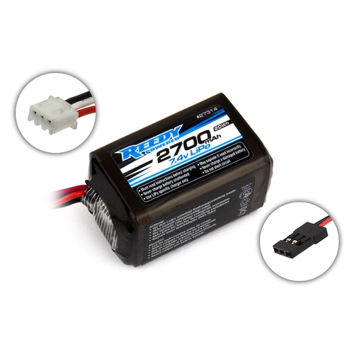 7.4V 2700mAh LiPo Pro RX Hump Rechargeable Battery