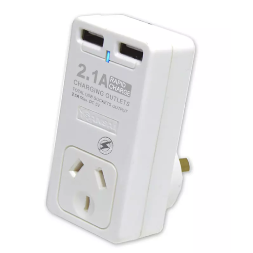 Dual USB Port Mains Charger Adaptor