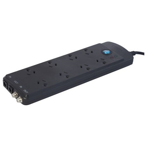 8 Outlet Multi-Media Protected Power Board