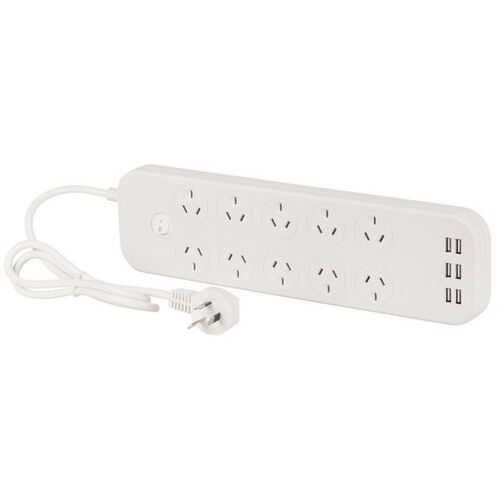 10 Outlet USB Power Board with 6 USB Charging Ports