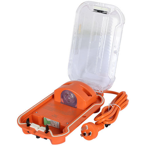 IP55 15A Plug to 10A Socket with RCD Protection