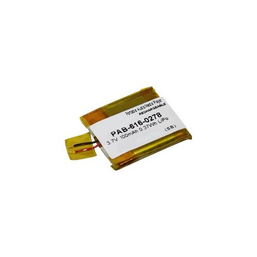 3.7V 100mAh Li-ion Rechargeable Battery with Bare Wires