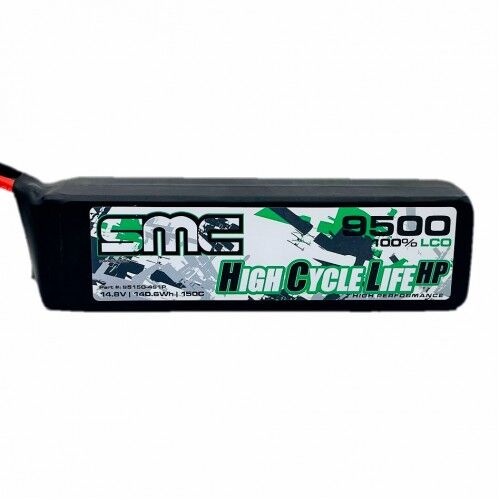 14.8V 9500mAh 4S 150C LiPo Battery Pack with XT90 Connector