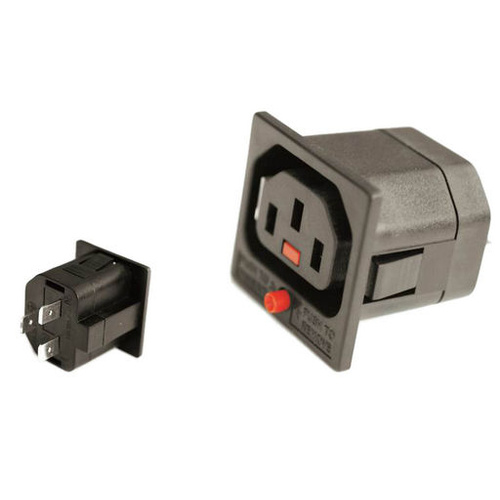 C13 IEC Lock Panel Mount Female Socket