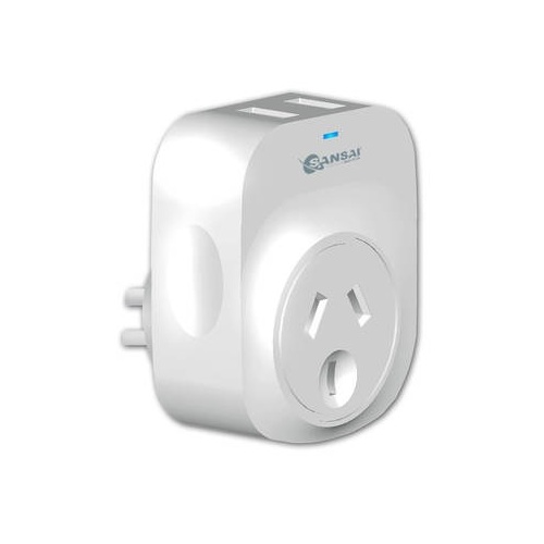 Mains Power Adaptor with 2 x USB A Charging Sockets