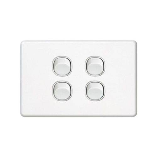 Four 4 Gang Wall Plate Light Switch