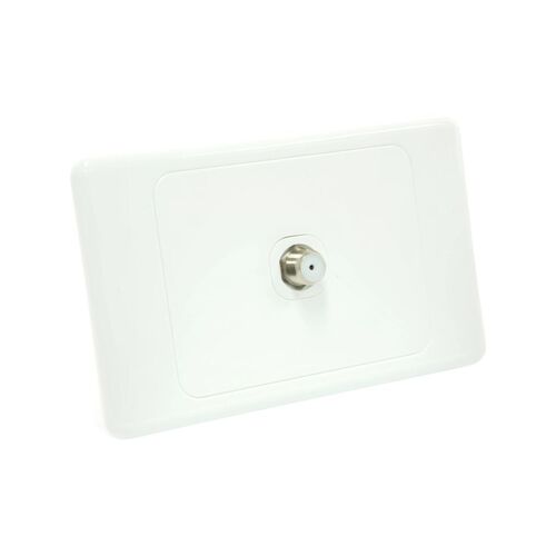 10 x Wall Plate with F Type Pay TV Socket