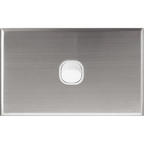 Silver Face Plate Cover for Slim Wall Plate Switches