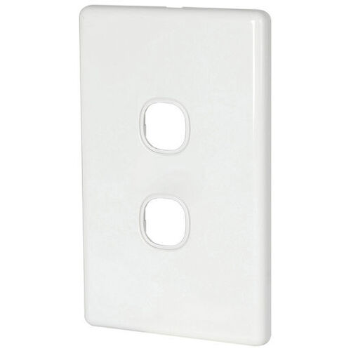 2 Gang Slim CLIPSAL® Compatible Wall Plate