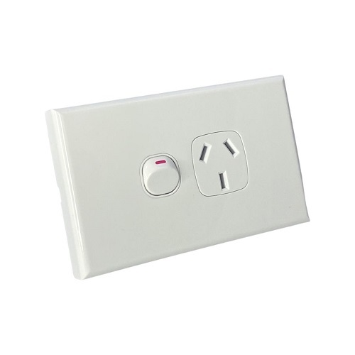 10 x White GPO Single Power Point Socket