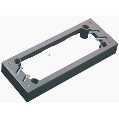 Black Four Gang Power Outlet Mounting Block/Bracket