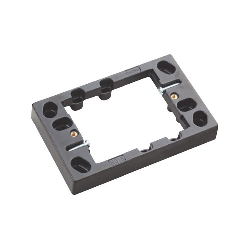 Black 18mm Shallow Wall Plate Mounting Block/Bracket